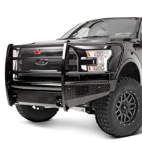 Newalthlete Full Guard F250-F550 Front Ranch Bumper with Tow Hooks for 17 Ford Super Duty NE1111010